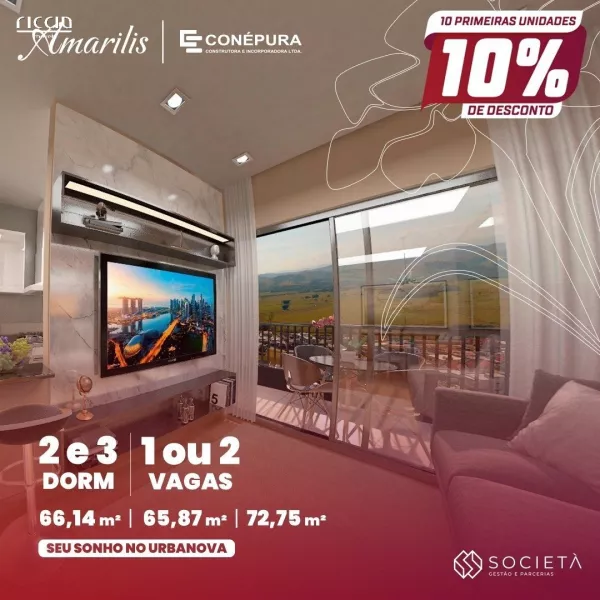 Apartamento com 2 quartos à venda em Urbanova São José dos Campos