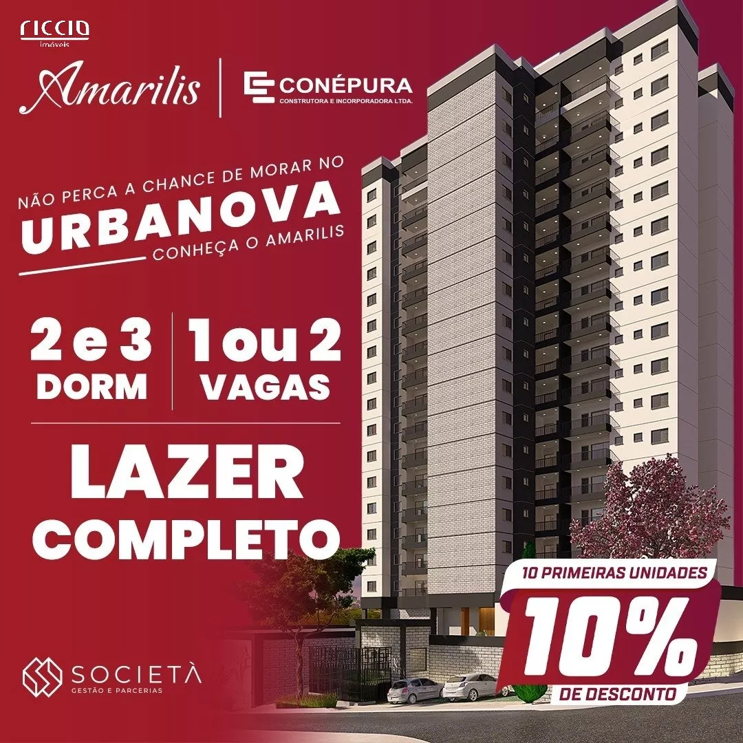 Apartamentocom 2 quartos à venda em Urbanova São José dos Campos