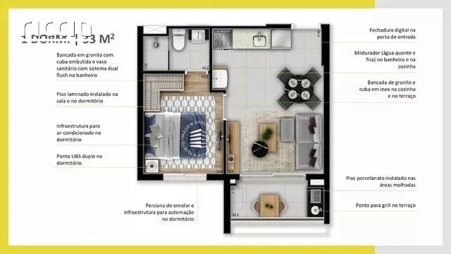 Apartamentocom 2 quartos à venda em Jardim Esplanada São José dos Campos