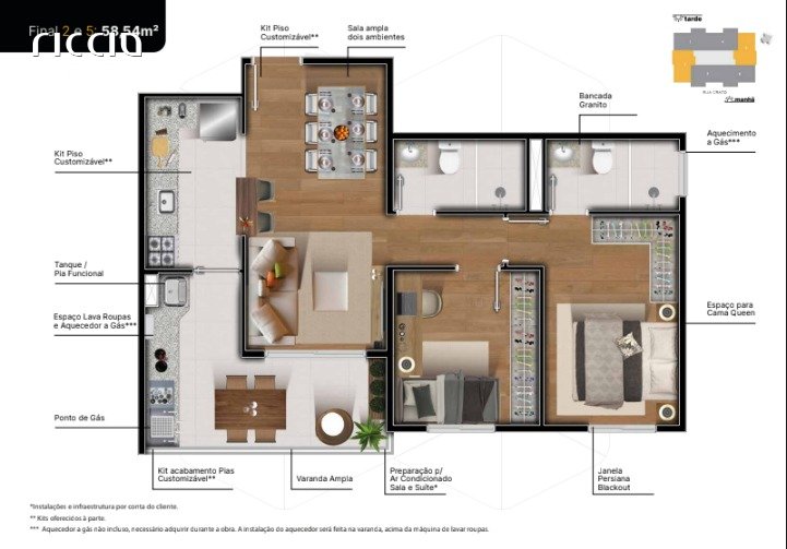 Apartamento em Parque Industrial, São José dos Campos - Riccio Imóveis