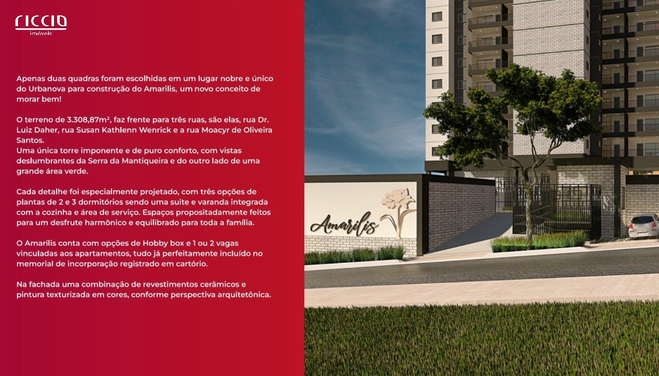 Apartamento em Urbanova, São José dos Campos - Riccio Imóveis